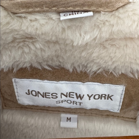 Vintage Jones New York Sport Suede Outer Faux Fur Inner Jacket - Picture 2 of 5